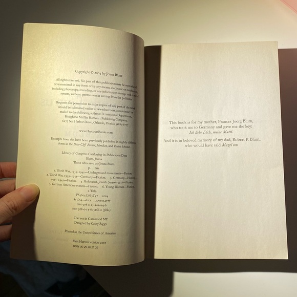 Those Who Save Us by Jenna Blum. Paperback. - Picture 5 of 7